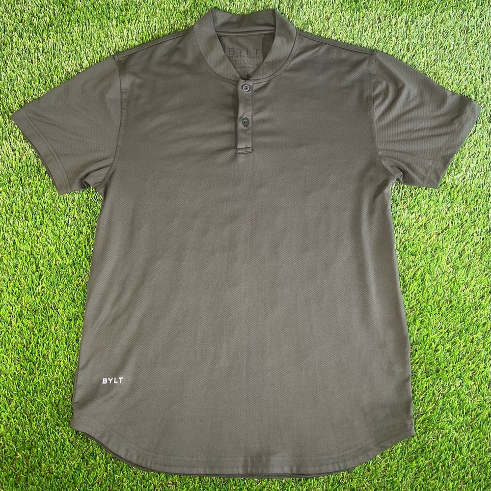 BYLT Basics Dark Gray Polo Shirt